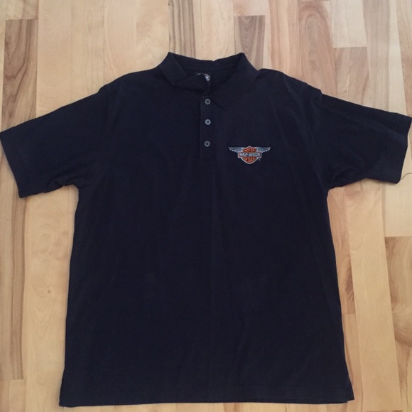 Men’s Harley Davidson collared work golf polo shir - Picture 1 of 8
